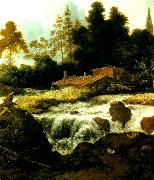 allart van everdingen landskap med vattenfall Germany oil painting artist